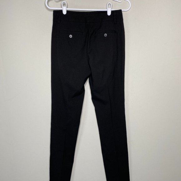 Bocaccio Uomo Pleated Dress Pants Women's 16R Black Pinstriped Business Office - Picture 2 of 13